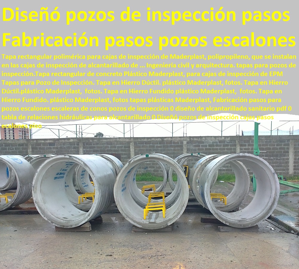 Fabricación pasos para pozos escalones escaleras de conos pozos de inspección 0 diseño de alcantarillado sanitario pdf 0 tabla de relaciones hidráulicas para alcantarillado 0 Diseñó pozos de inspección cajas pasos escalones piso Fabricación pasos para pozos escalones escaleras de conos pozos de inspección 0 diseño de alcantarillado sanitario pdf 0 tabla de relaciones hidráulicas para alcantarillado 0 Diseñó pozos de inspección cajas pasos escalones piso